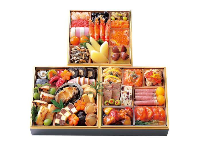 2024松菱のおせち料理　［八百彦本店］和洋三段重