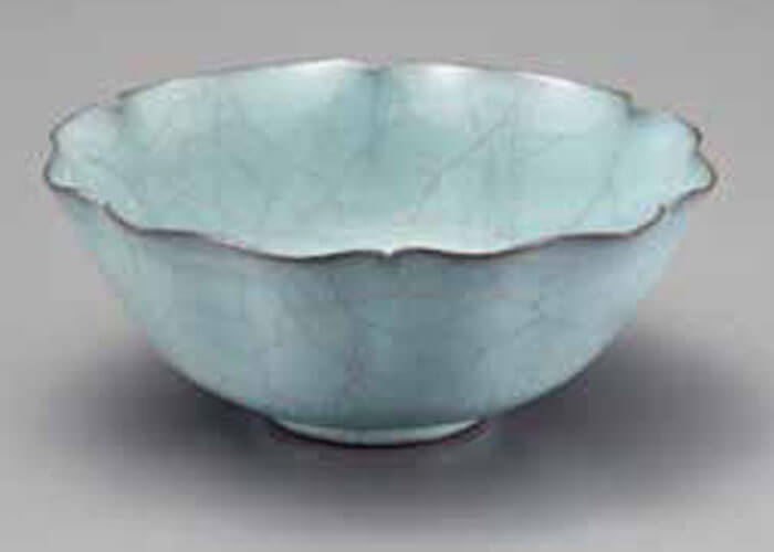 粉青瓷輪花鉢 現代人気作家陶芸展　松菱百貨店