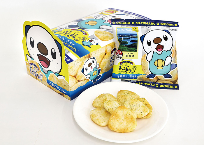 ミジュマルのおにぎりせんべい銀しゃり三重のりしお風味