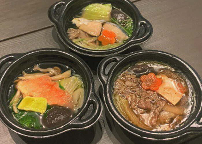 鄙ひな茅かや 松阪牛と海鮮彩り個鍋詰合せ