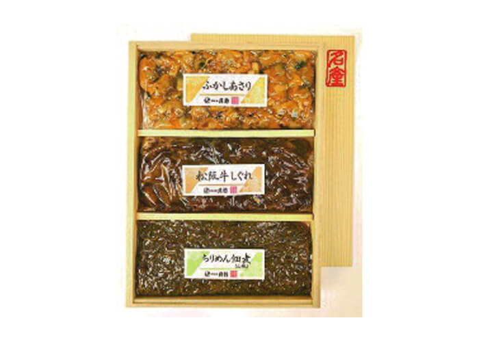 お歳暮 総本家新之助貝新 松阪牛しぐれ詰合せ