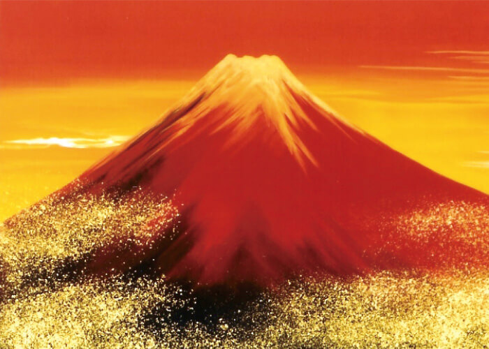 赤富士