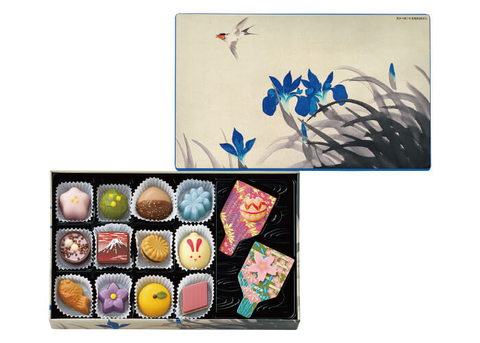 荒木十畝 杜若飛燕 ［甘味画廊］