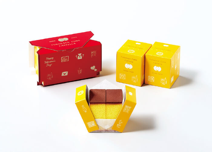 フクサヤキューブ ギフトバレンタイン ［福砂屋］