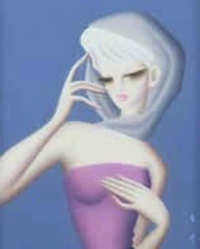 東郷青児「婦人像」　松菱百貨店