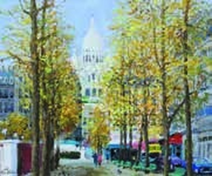 小田切訓「モンマルトルの秋」　松菱百貨店