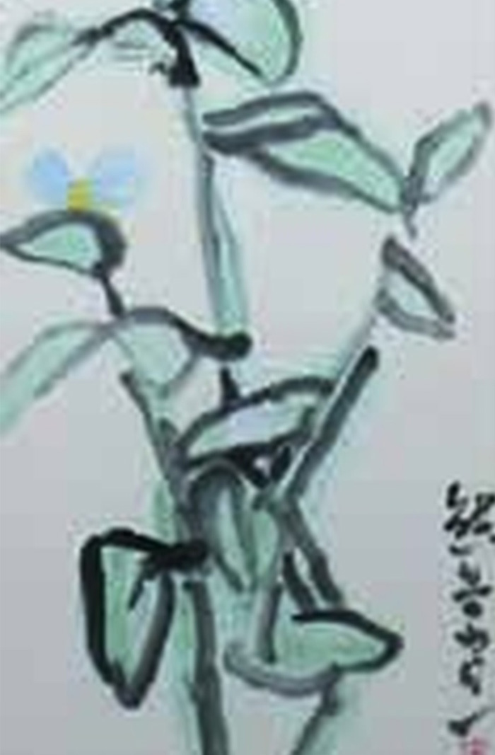 熊谷守一「鴨跖草」　松菱百貨店