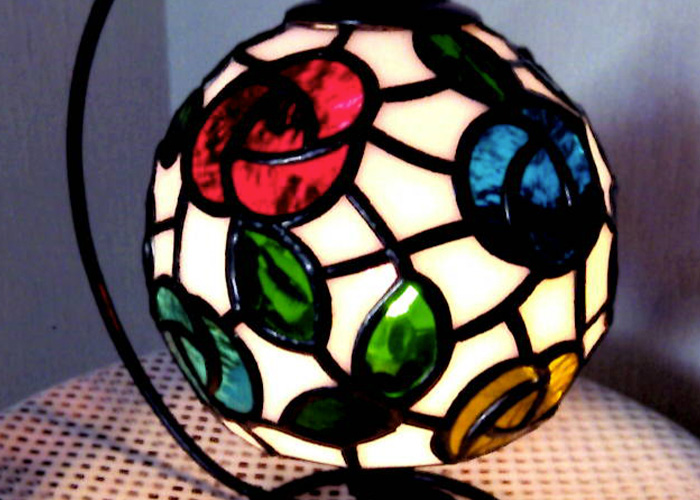 ステンドグラス球体ランプ 手づくり品バザール 松菱百貨店